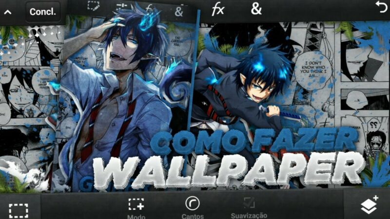 Criando Wallpapers de Anime no Celular com PS Touch