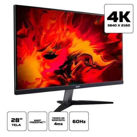 Monitor Gamer Acer Nitro KG282K: Elevando Seus Jogos a Outro Patamar