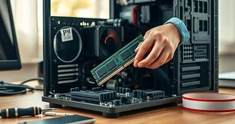 Como Instalar Módulos de Memória RAM no PC ou Notebook como instalar memoria ram