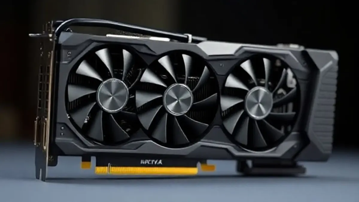 Detalhe de placa de vídeo RTX 4080. Entenda as especificações técnicas para escolher a ideal.