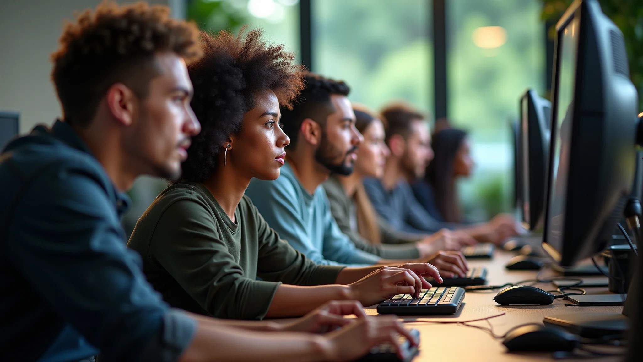Equipe de modelagem 3D brasileira trabalhando em projeto.