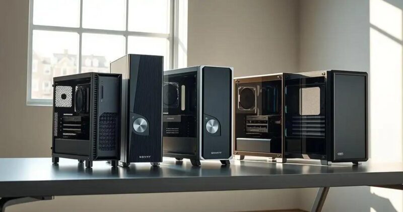 gabinete mid tower vs full tower vs mini itx