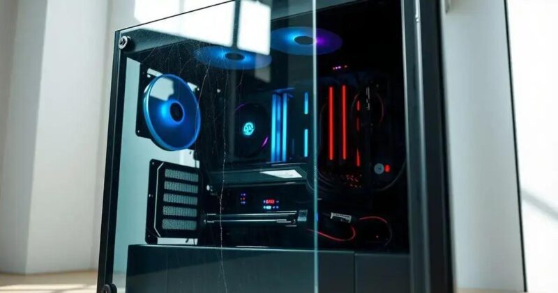 gabinete vidro temperado