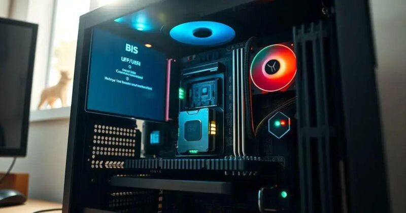 Primeiro Boot Após Montagem: O Que Verificar na BIOS/UEFI primeiro boot pc montado