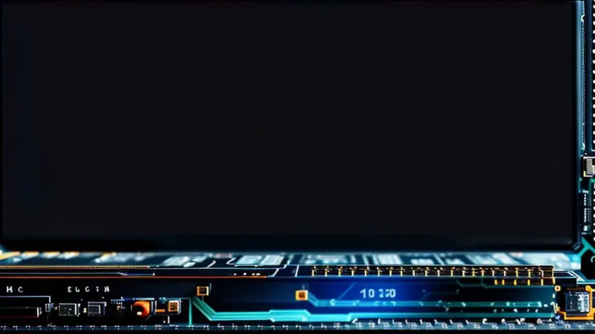 Placa-mãe moderna com slots PCIe, representando a infraestrutura de hardware.