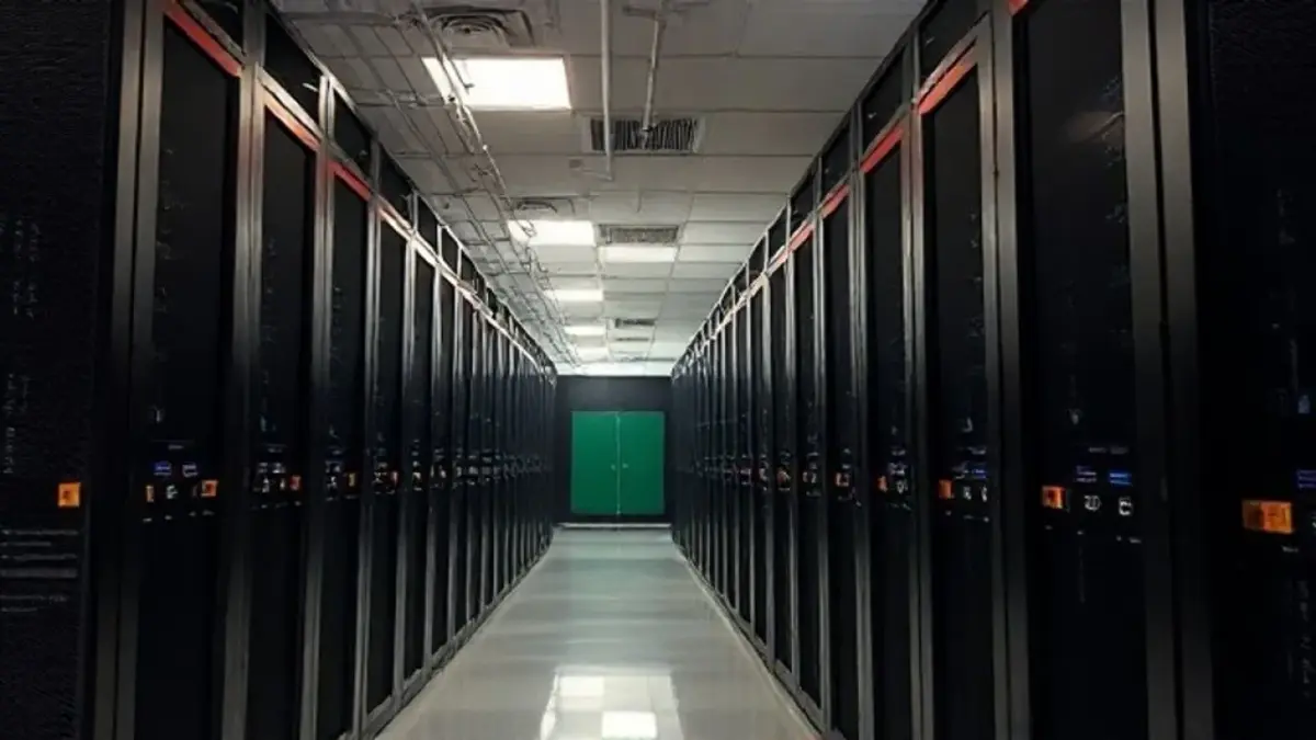 Data center no Brasil com GPUs acelerando o desenvolvimento de IA.