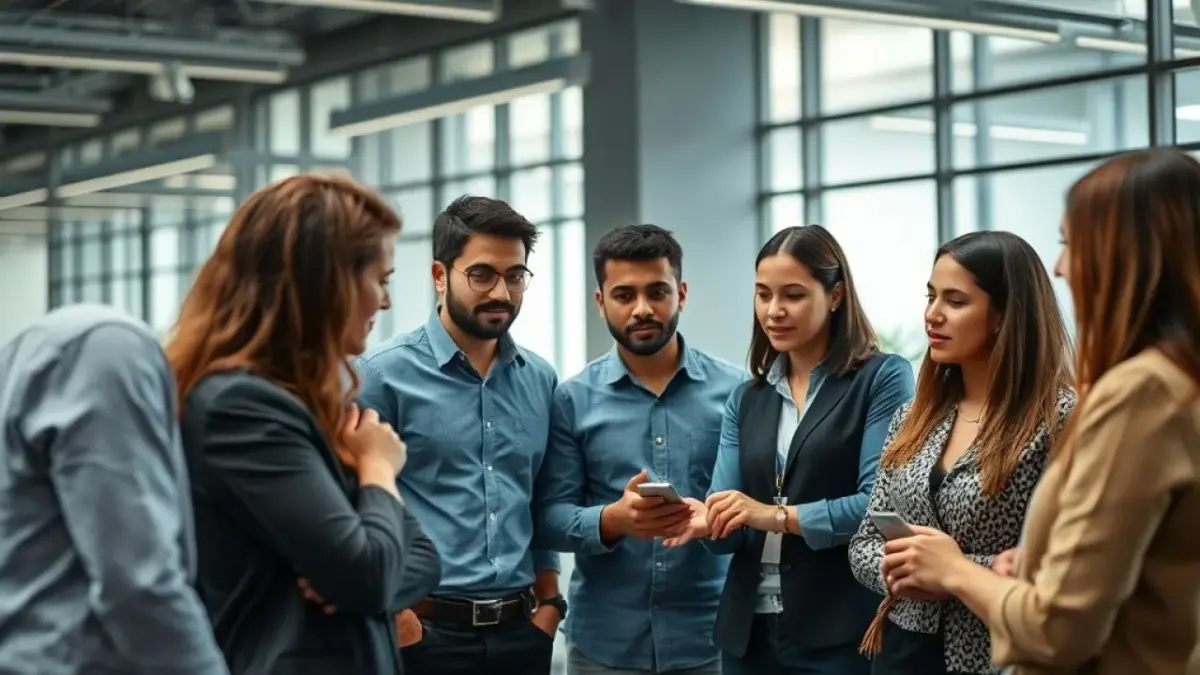Equipe brasileira discutindo especificações e preços de placas de vídeo.