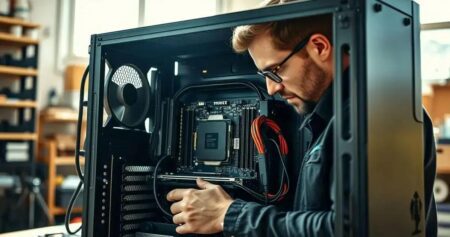 montar componentes gabinete