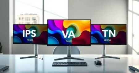 Tipos de Painel de Monitor: IPS vs VA vs TN – Qual o Melhor para Você? painel monitor ips vs va vs tn