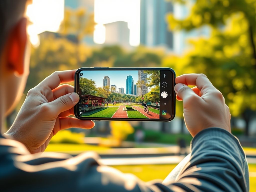 Usuário assistindo vídeo em alta definição no Realme C75 5G utilizando a conexão 5G.