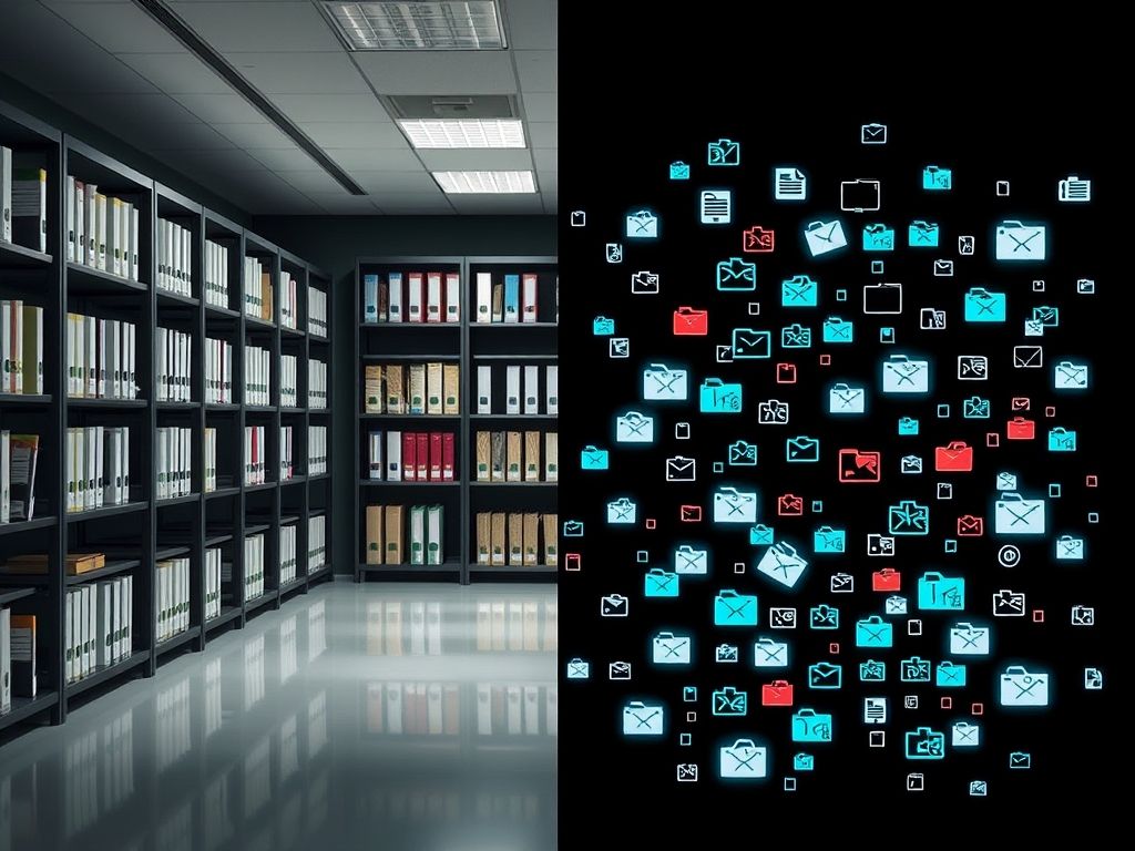 Imagem dividida mostrando um conjunto de dados limpo e um conjunto de dados envenenado, para ilustrar a diferença entre dados confiáveis e dados comprometidos.