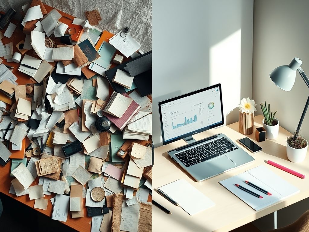 Comparação entre marketing não focado e marketing de conteúdo estratégico.