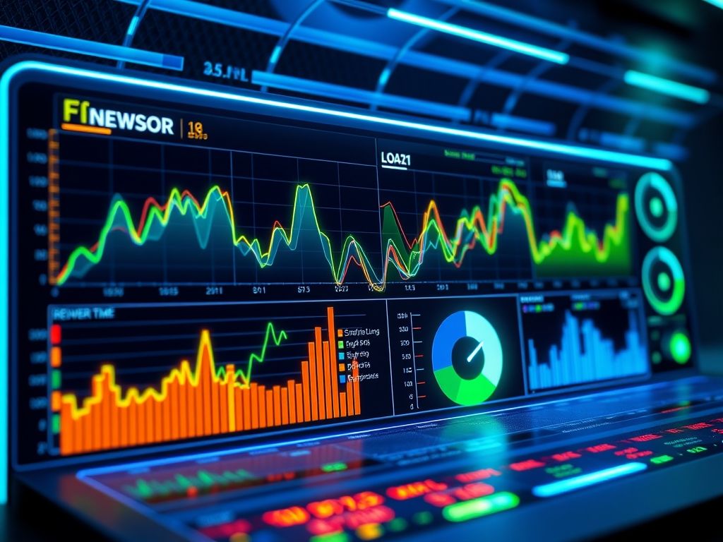 Gráfico mostrando o monitoramento do desempenho de um site, destacando a importância da análise para a escalabilidade.