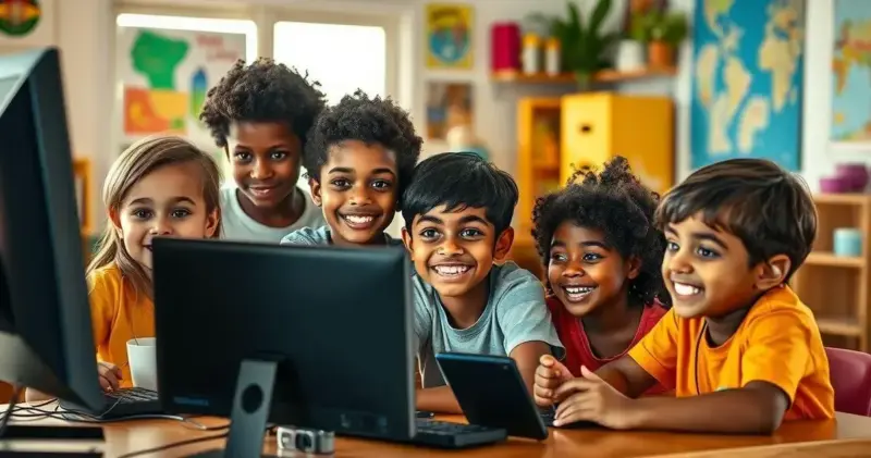 pc crianças estudo jogos 2025