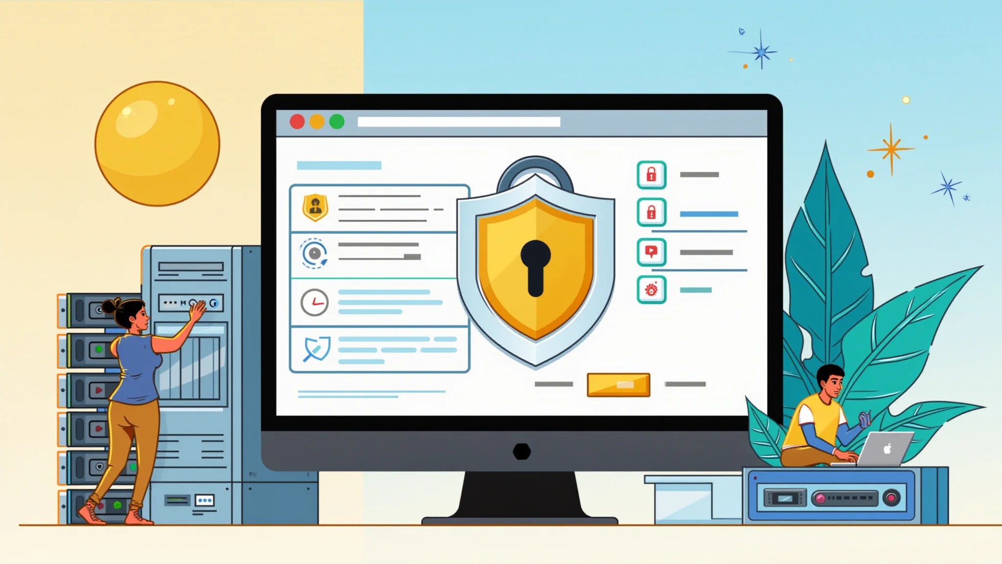 Servidor seguro com firewall e criptografia SSL