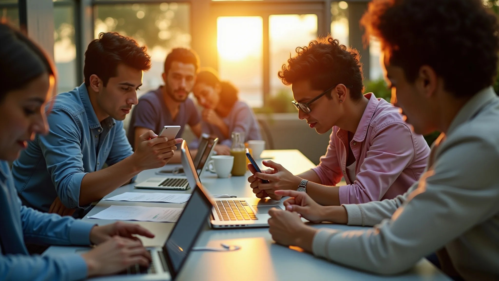 Usuários acessando site com alta performance