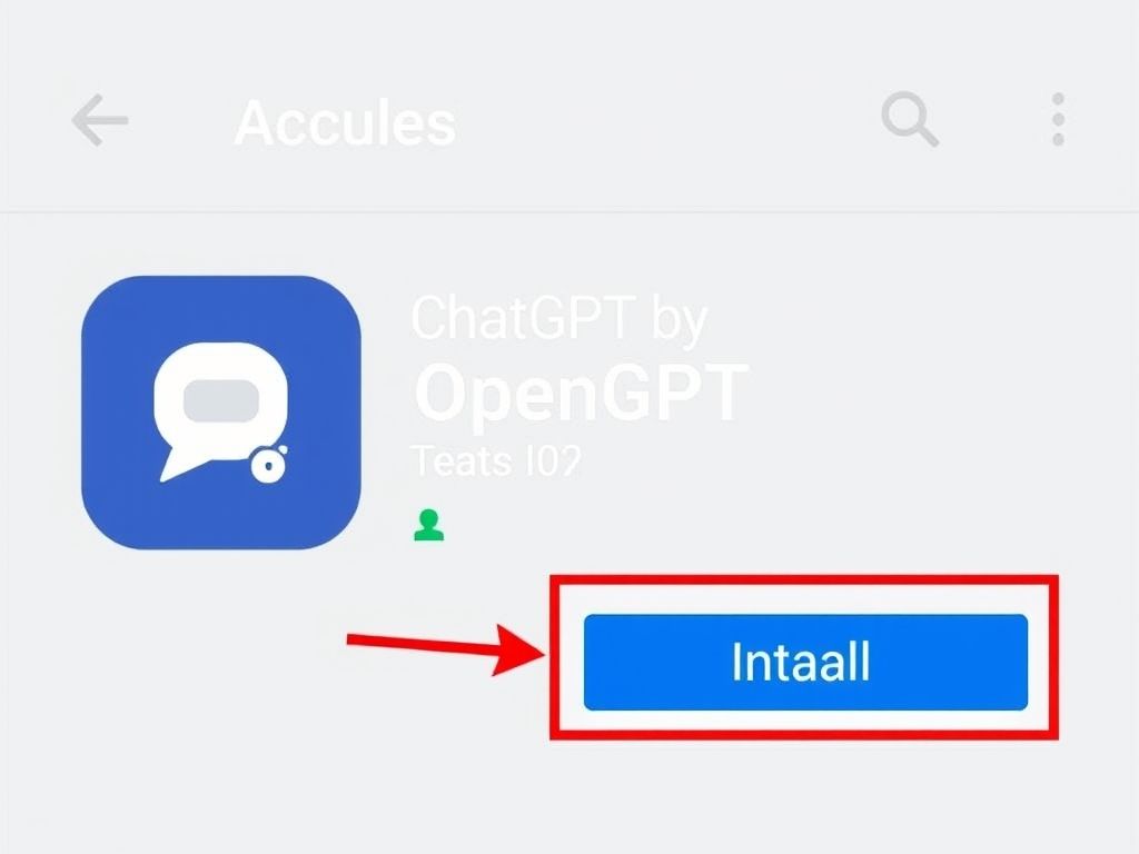 Captura de tela da loja de aplicativos mostrando o resultado da busca por ChatGPT, com o app da OpenAI em destaque.