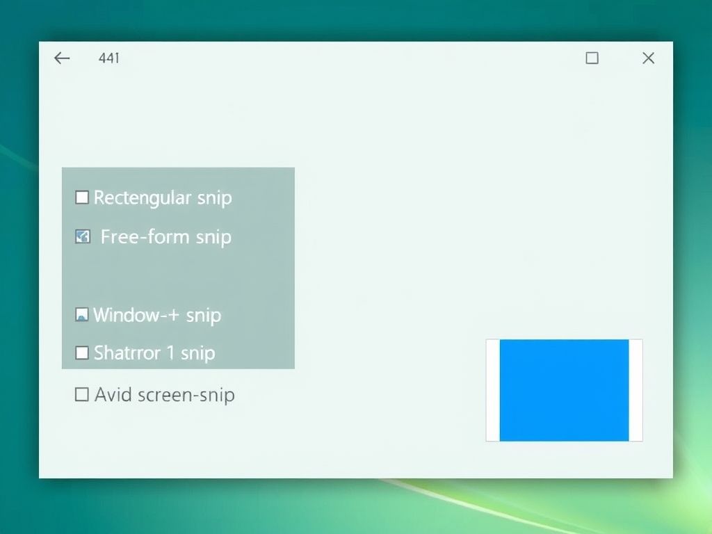 Captura de tela da Ferramenta de Captura do Windows (Cortar e Anotar) mostrando as opções de seleção de área.