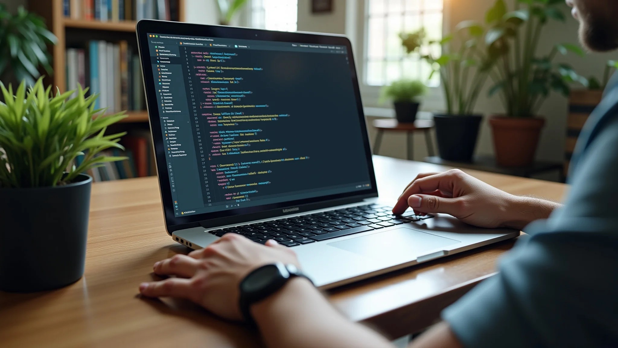 Ambiente de trabalho de um programador brasileiro