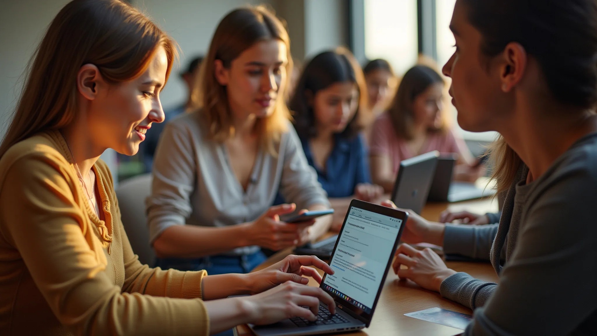 Usuários acessando aplicativo web