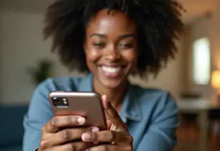 Aplicativo Google Opinion Rewards em um smartphone