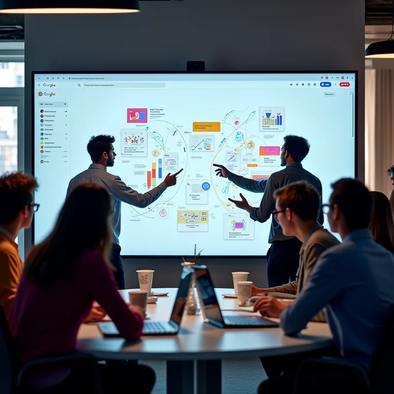 Sugestões de conteúdo no Google Workspace para inspiração.