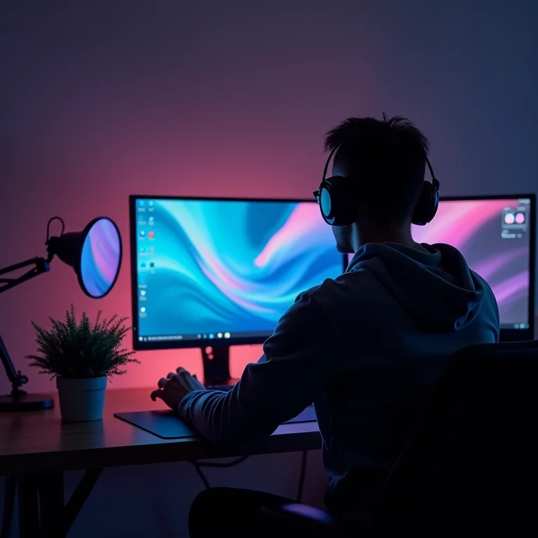 Usuário criando um papel de parede personalizado no Lively Wallpaper.