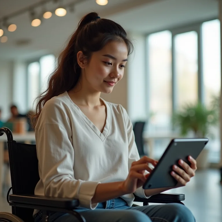 Acessibilidade da IA no ambiente de trabalho