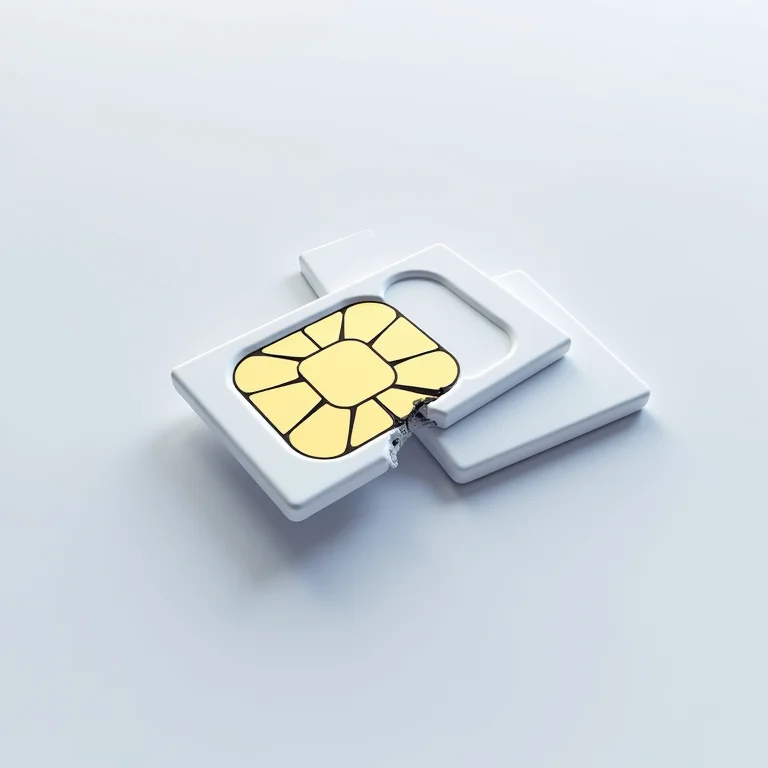 Adaptador de chip danificado: cuidado ao manusear