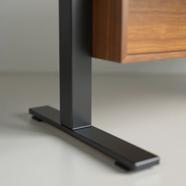 Base resistente de mesa com regulagem de altura