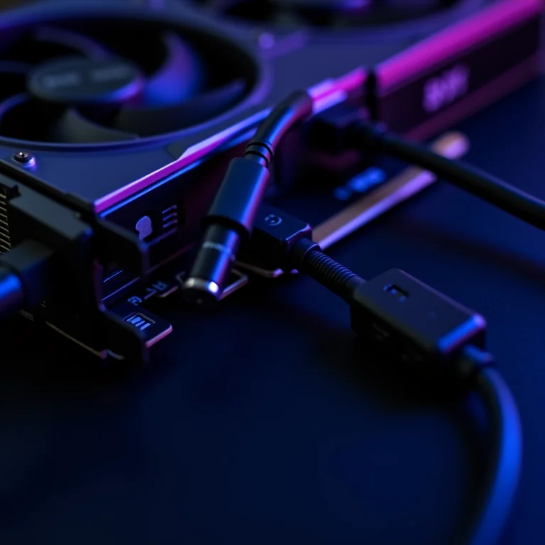 Cabo HDMI e outros conectores essenciais para configurar um sistema de retro games no PC.