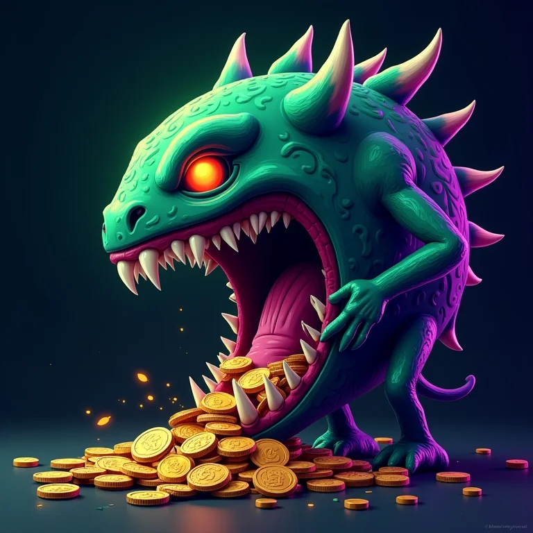 Carteira digital se transformando em monstro