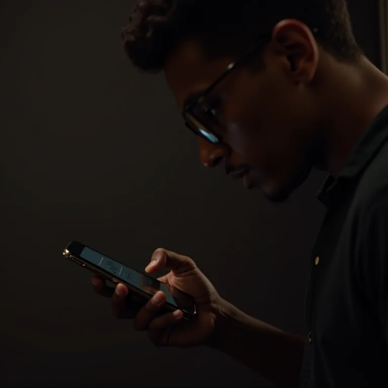 Cliente lendo perguntas frequentes no celular