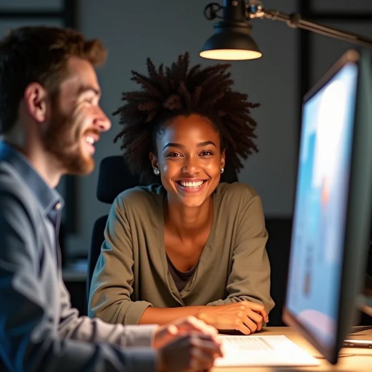 Comparação da iluminação em videoconferências