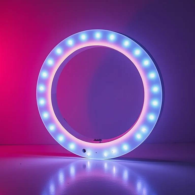 Componentes internos de um Ring Light