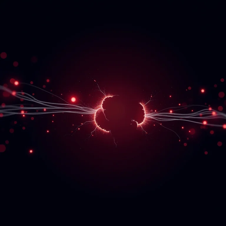 Conexão de rede se rompendo, representando riscos de segurança