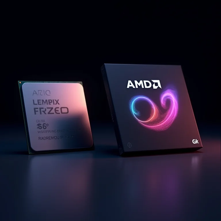 CPUs AMD e concorrente lado a lado, representando a disputa no mercado.