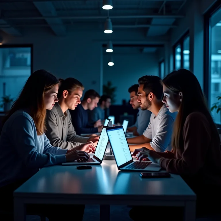 Desenvolvedores colaborando usando o Insomnia Rest Client.