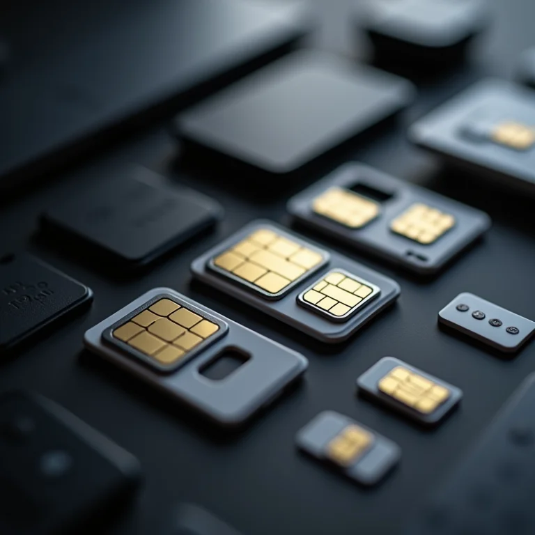 Diferentes tipos de adaptadores de chip SIM