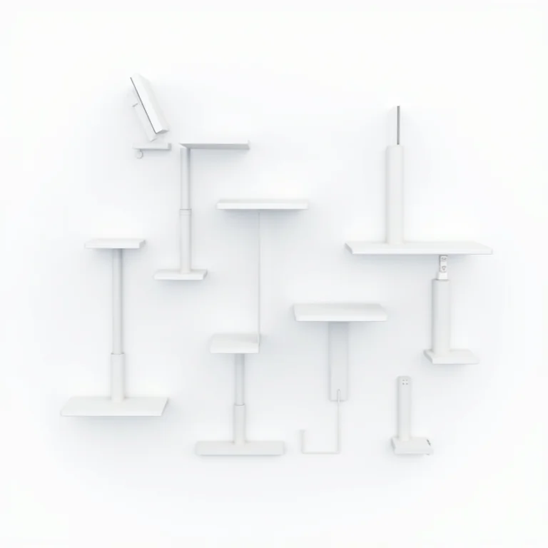 Diferentes tipos de mesas com regulagem de altura