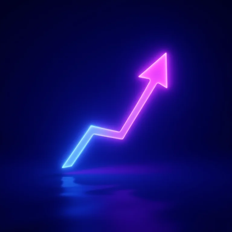 Fluxo de dados abstrato com seta ascendente simbolizando atualização.