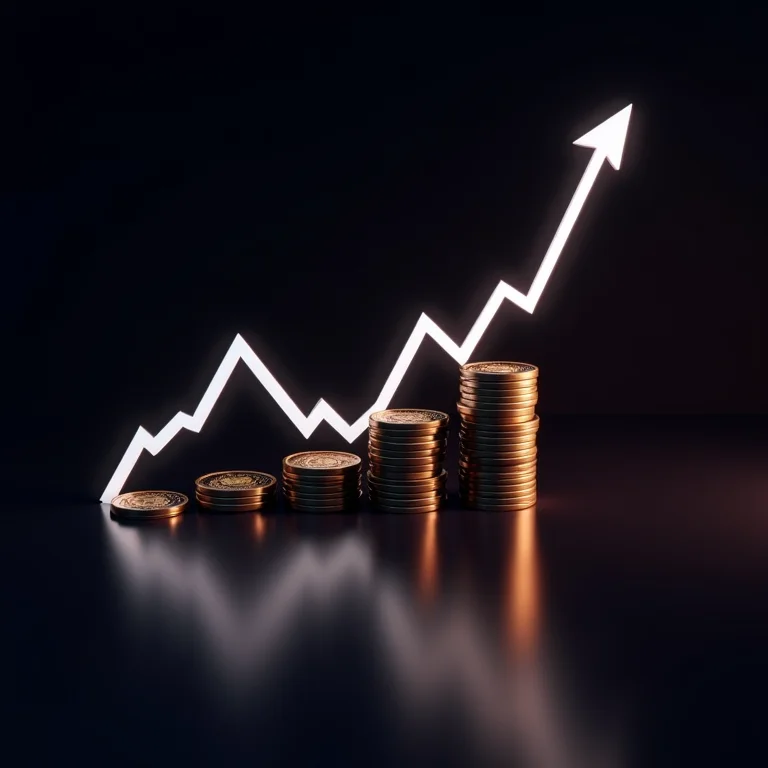 Gráfico de mercado com alta e queda abrupta de criptomoedas