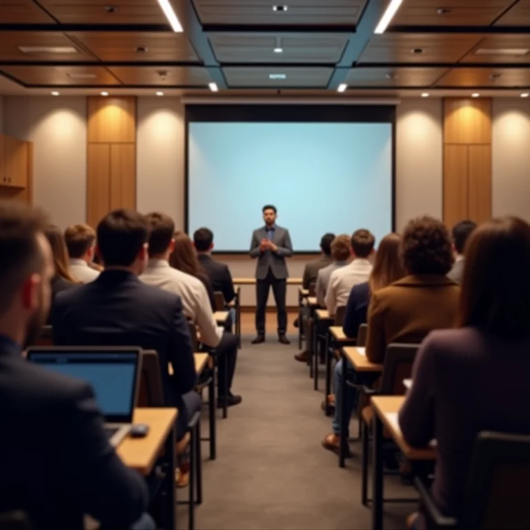 Grupo diverso participando de um workshop sobre ética em IA.