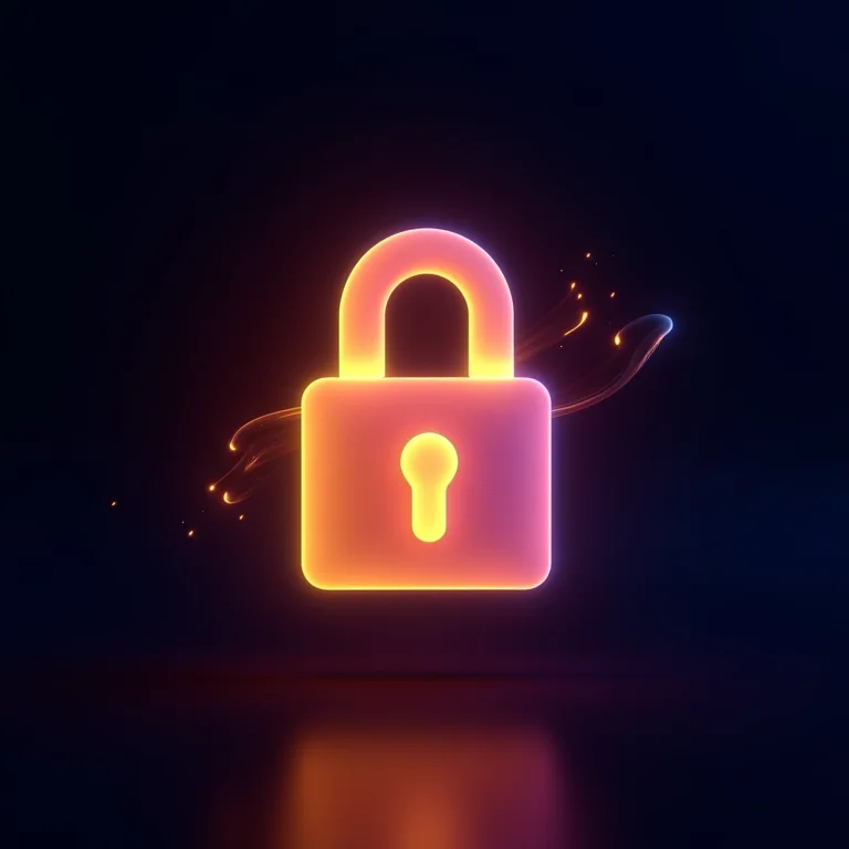 Ícone brilhante de backup de dados com fluxos de luz