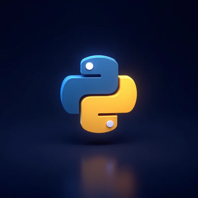Ícone de biblioteca Python sobreposto a interface de linha de comando.