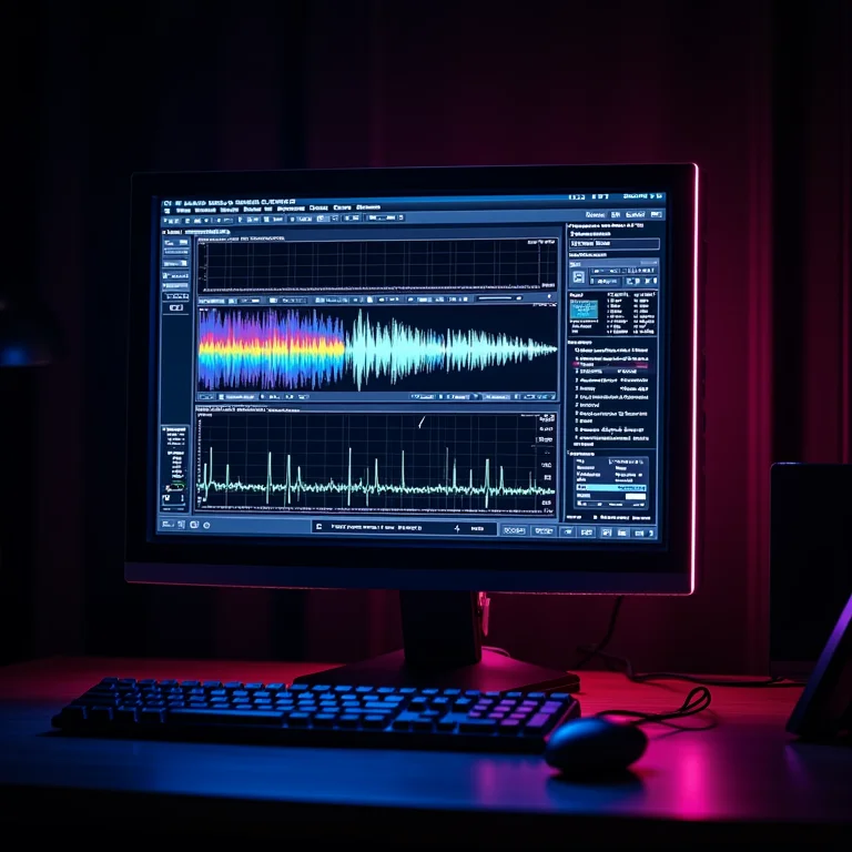 Interface do Winamp exibindo visualizações icônicas.