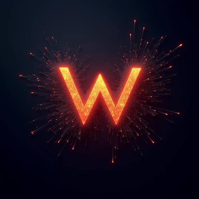 Logo do Wolfram Alpha emergindo de código