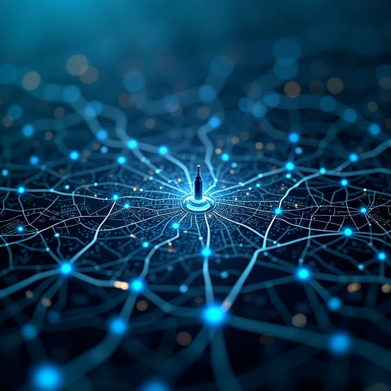 Mapa digital com negócios locais destacados