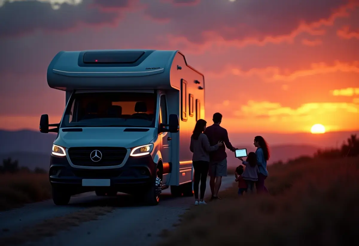 Fuja da Cilada: O Melhor Internet Móvel para Seu Motorhome Motorhome moderno com internet móvel veloz.