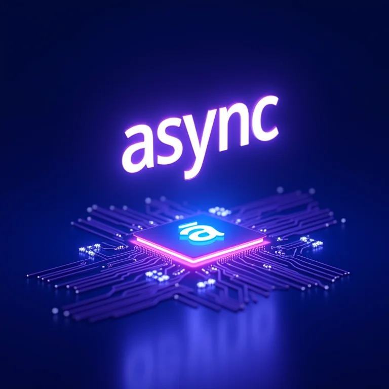 Palavra-chave 'async' em JavaScript.